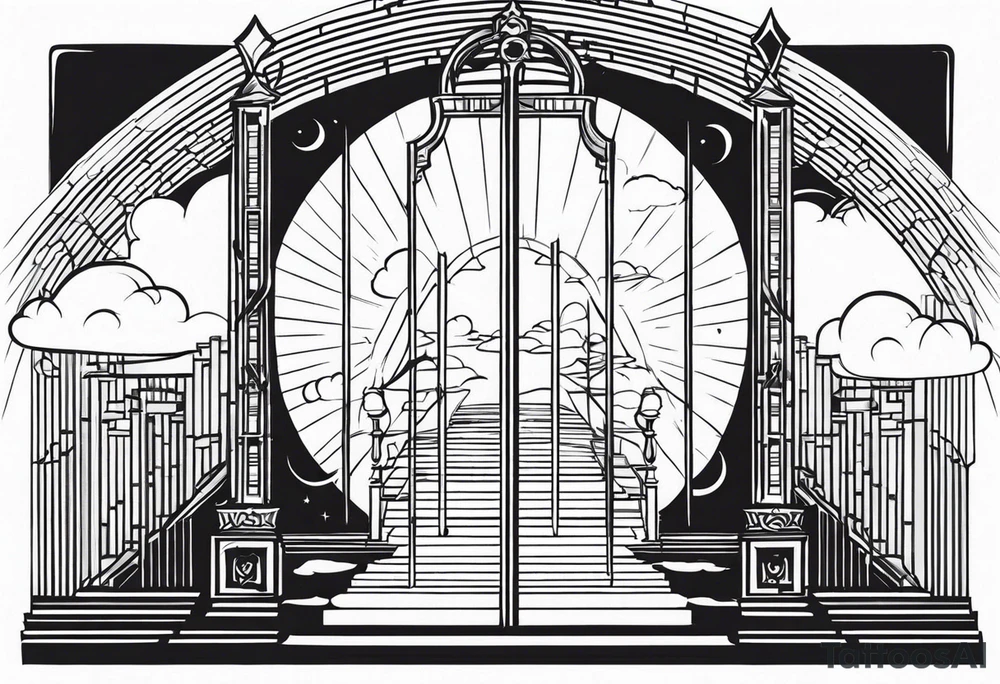 heaven gate vector tattoo idea