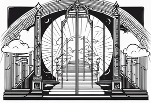 heaven gate vector tattoo idea