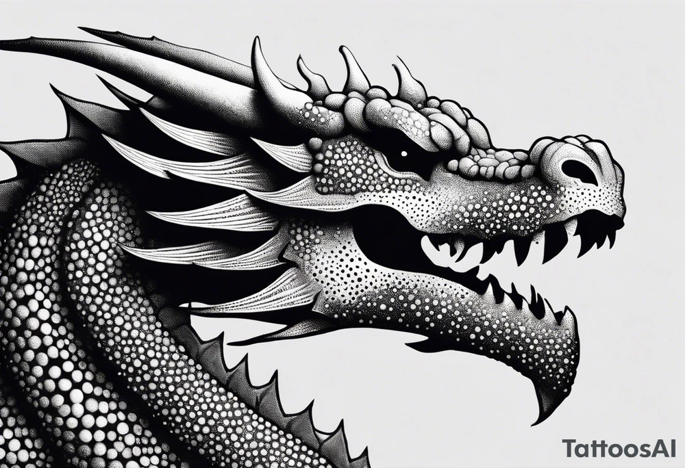 Skeleton Dragon tattoo idea