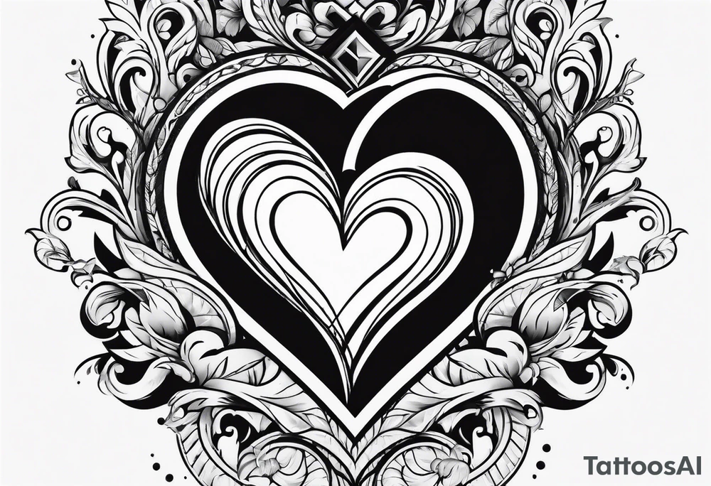 inner arm hearts tattoo idea