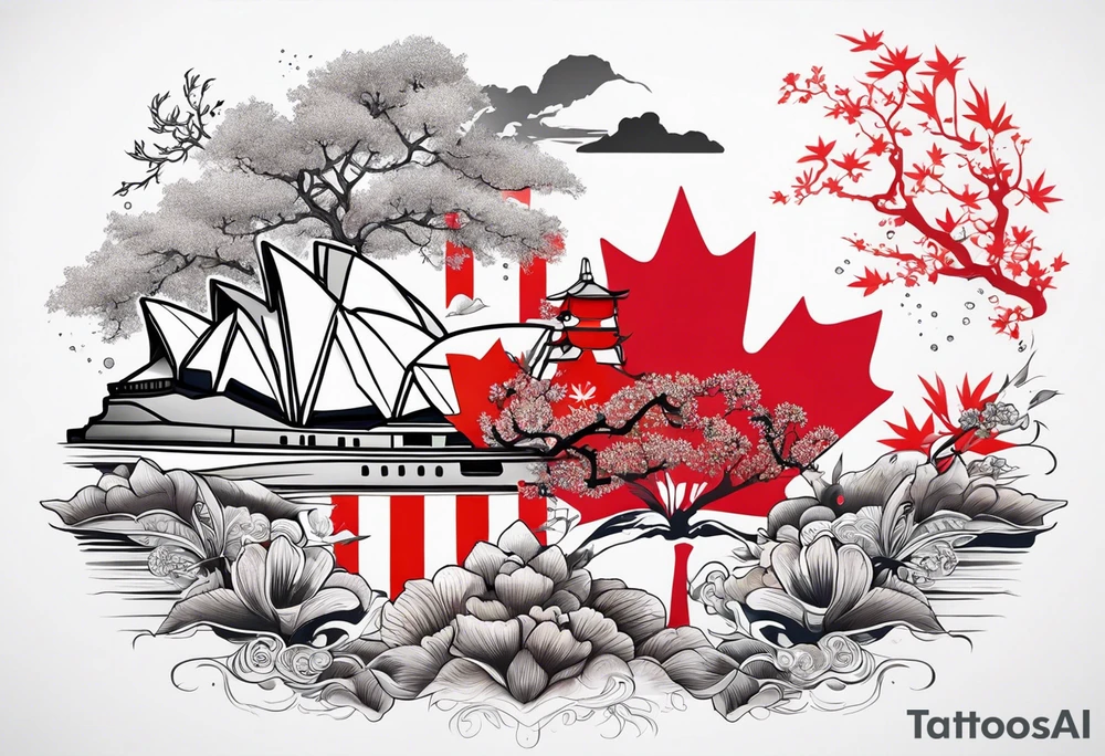 Australia and Canada tattoo idea