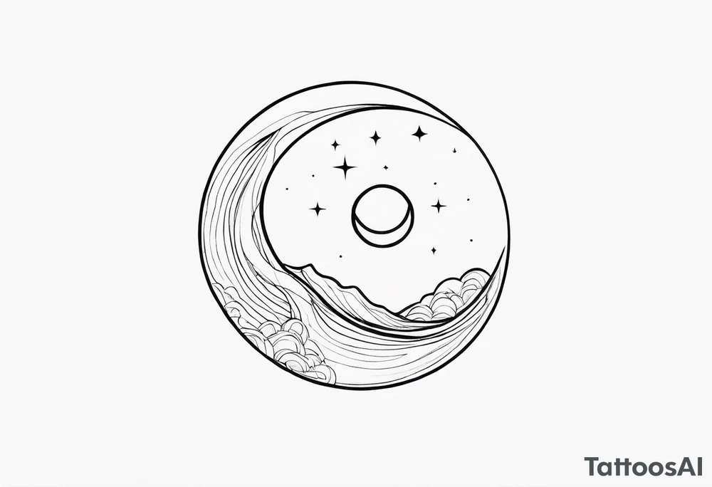 sol e lua tattoo idea