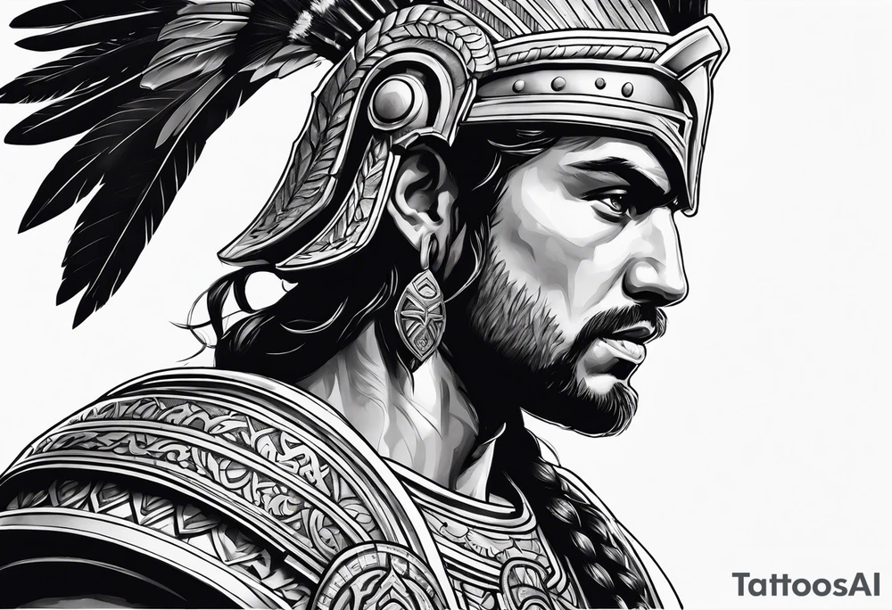 Athenian warrior tattoo idea