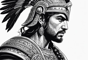 Athenian warrior tattoo idea