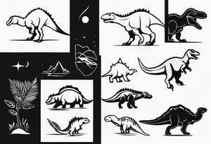 dinosaurs species tattoo idea