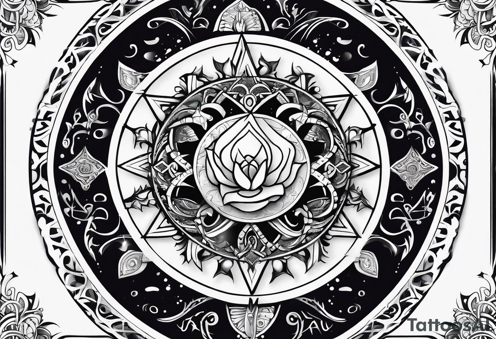 Cancer Zodiac Sign tattoo idea