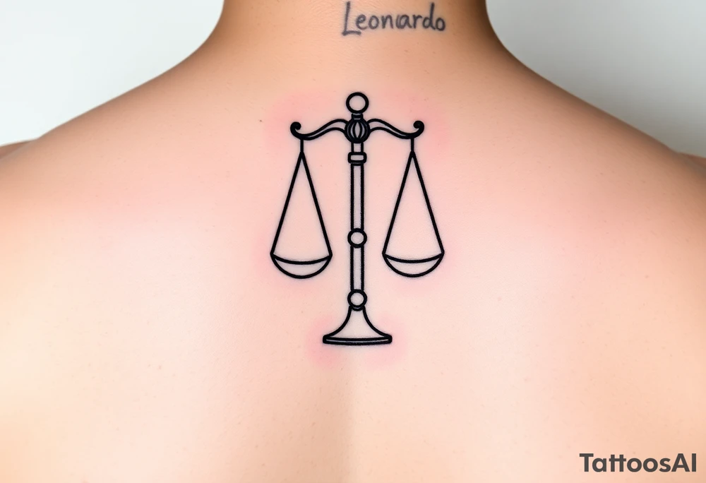 Leonardo, signo zodiacal libra, música electrónica favorita tattoo idea