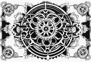 Steampunk Gear tattoo idea