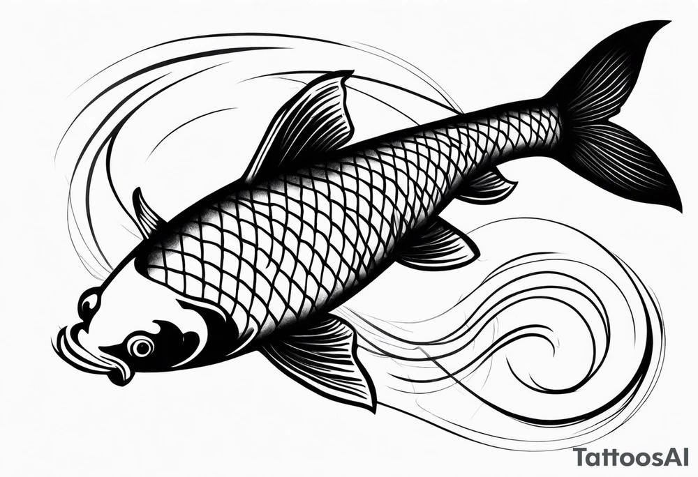 Koi fish tattoo idea