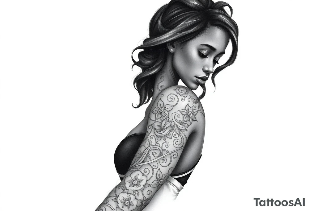 Black woman, survival, blessed tattoo idea