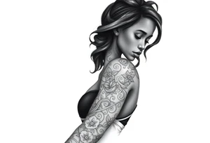 Black woman, survival, blessed tattoo idea