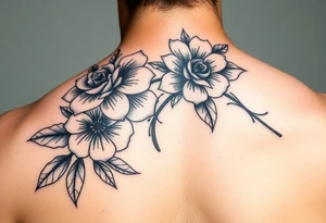 Lola with flowers and 01-10-2024 tattoo idea