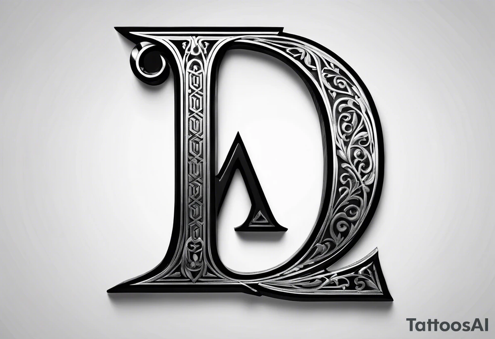 uppercase delta greek letter
3D but minimalist tattoo idea