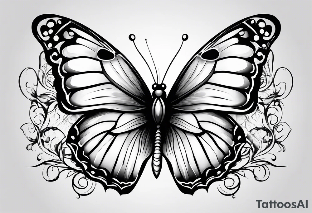 Butterflies tattoo idea