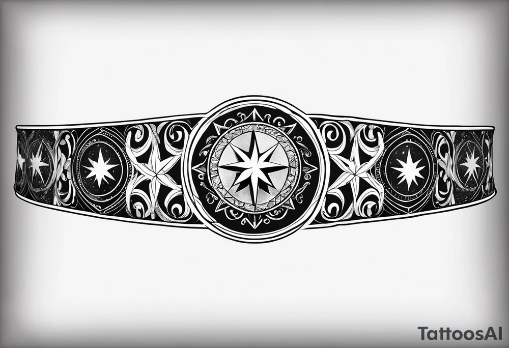 Wrist tattoo as a bracelet and inside of this bracelet there are galax, stars, planets tattoo idea