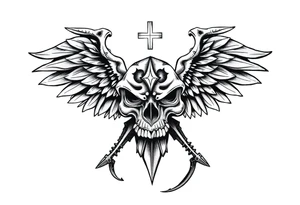 American and German heritage, with Christian traditions tattoo idea