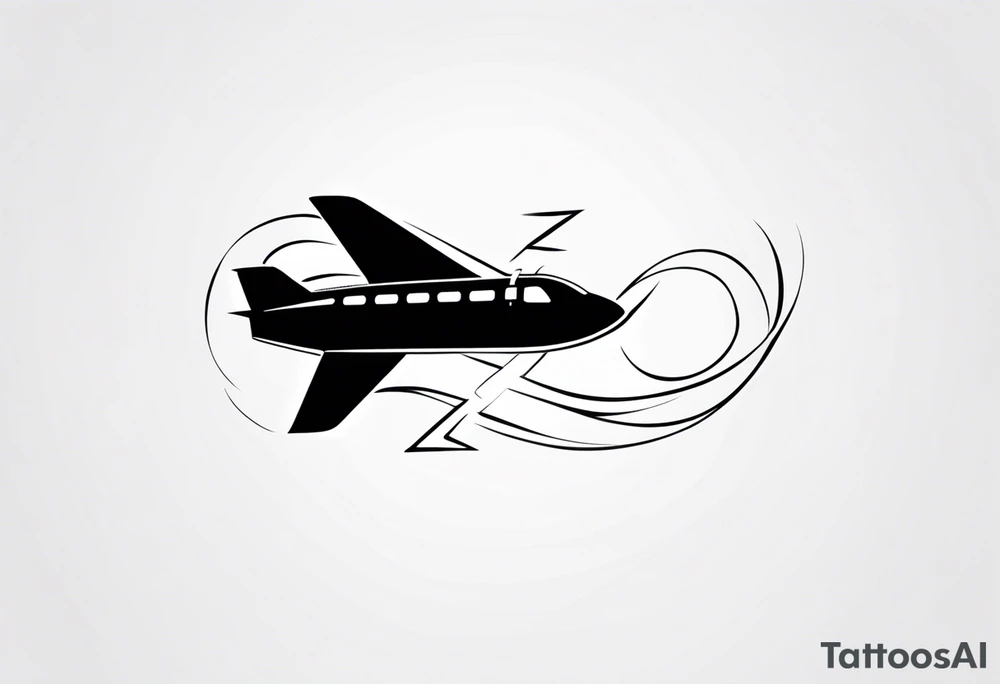 letter R & P and small airplane within the infinity symbol tattoo idea letter R & P and small airplane within the infinity symbol tattoo idea