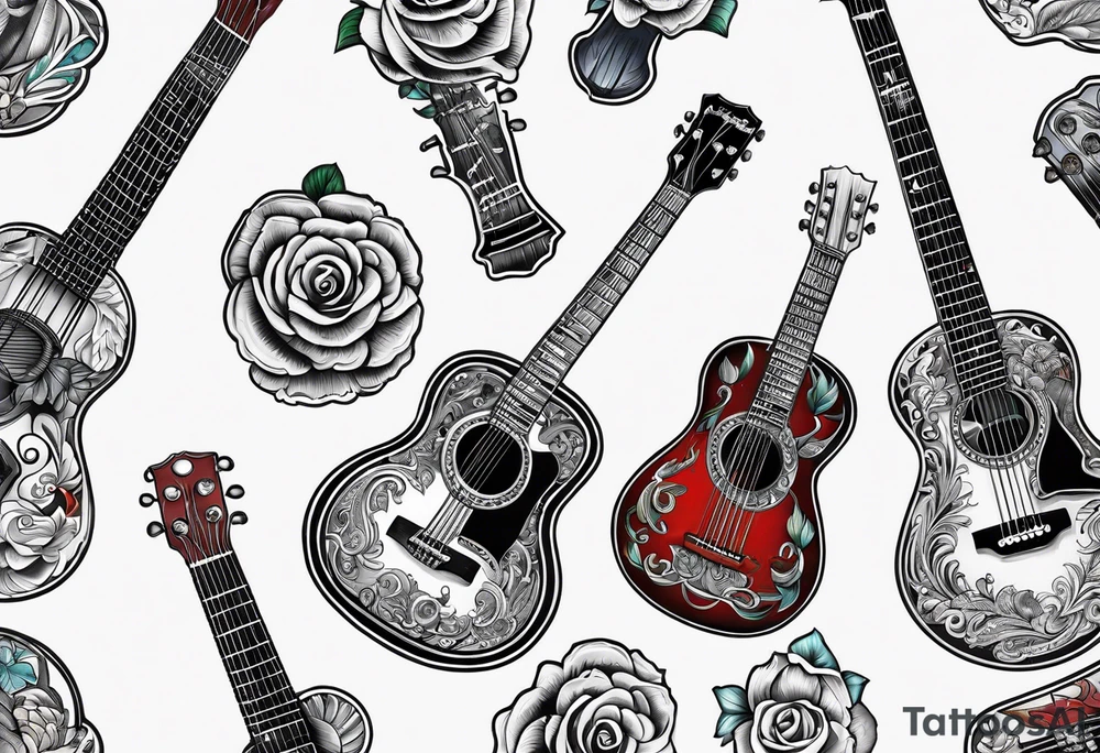 guitar tattoo idea