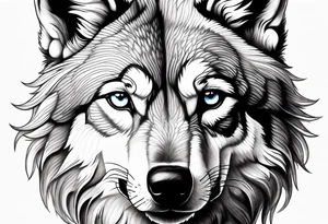 Wolves looking at you tattoo idea