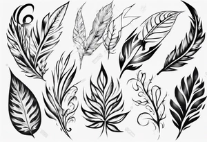 long leaf tattoo tattoo idea