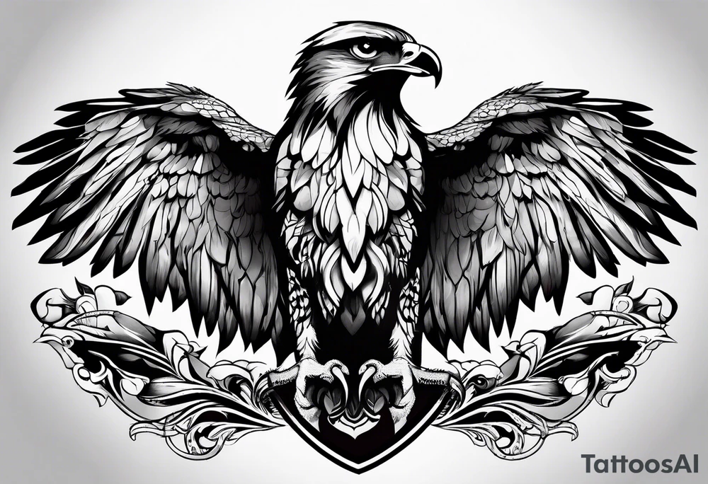 Hawk tattoo idea