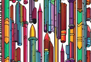 Organ pipes tattoo idea