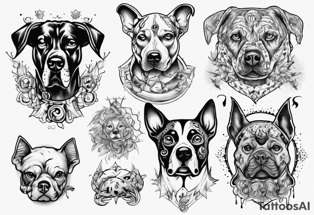 dog hallucinating tattoo idea