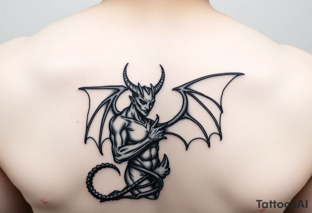 Devil protecting lillith tattoo idea