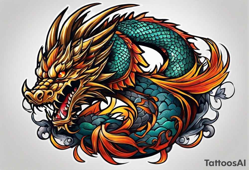 Dragon tattoo idea