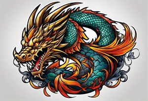 Dragon tattoo idea