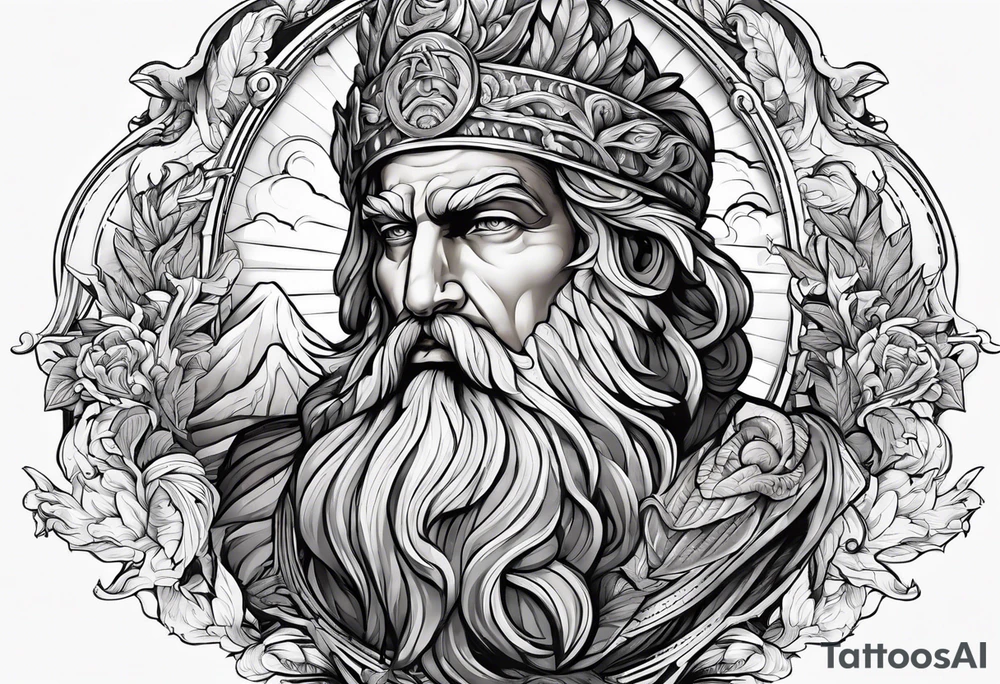 mitologia grecka zeus i pioruny tattoo idea