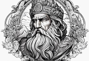 mitologia grecka zeus i pioruny tattoo idea