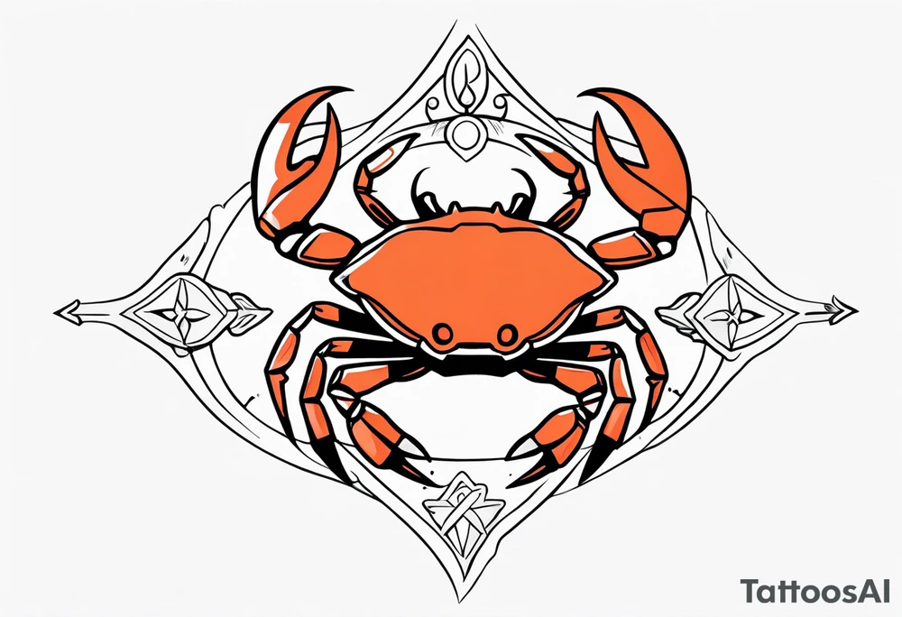 Crab Anchor Arrow tattoo idea