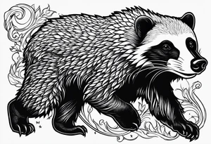 Mc honey badger tattoo idea
