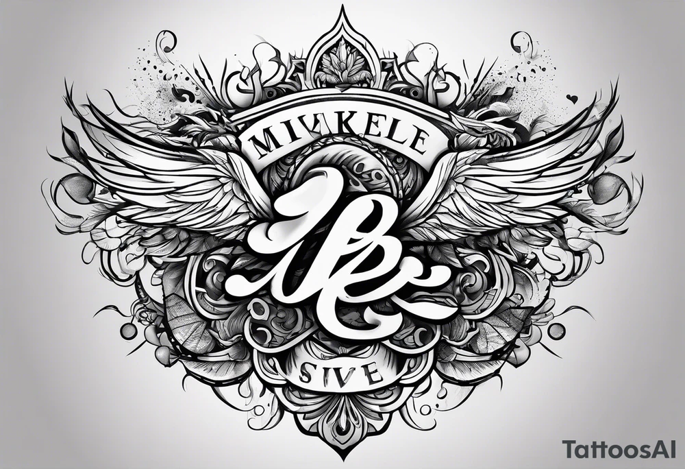 LEttering tattoo tattoo idea