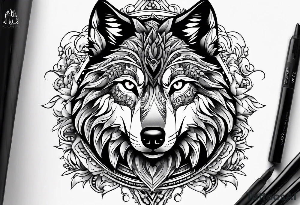 Wolf eyes tattoo idea
