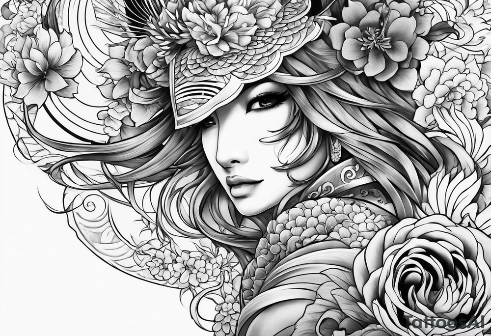 Irezumi sleeve tattoo tattoo idea