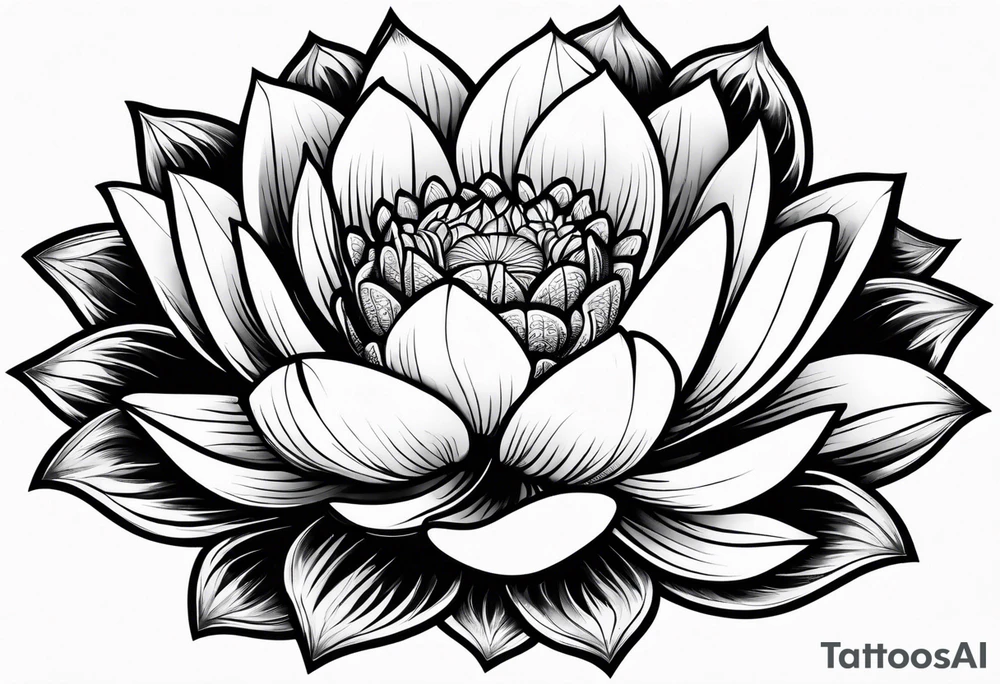 lotus flower tattoo idea