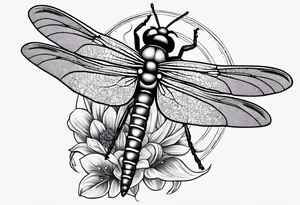 Book lavender dragonfly bee standing stones tattoo idea