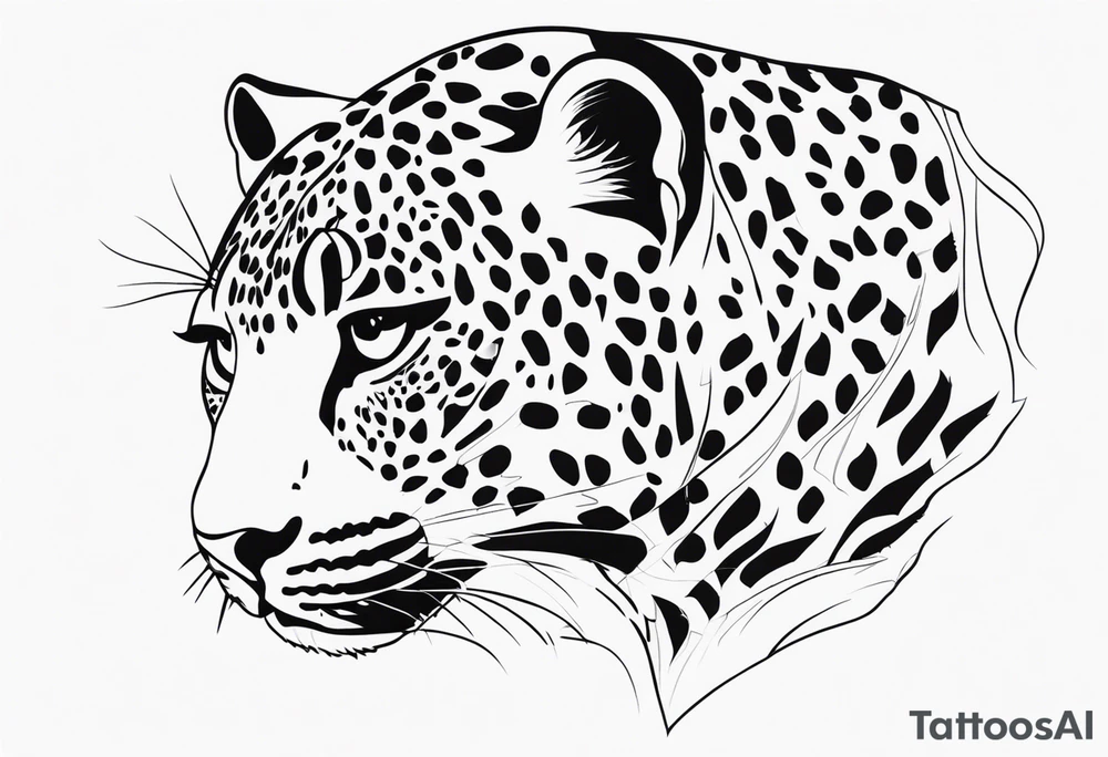 leopard print tattoo idea