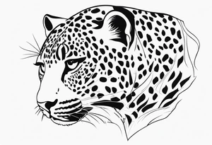 leopard print tattoo idea