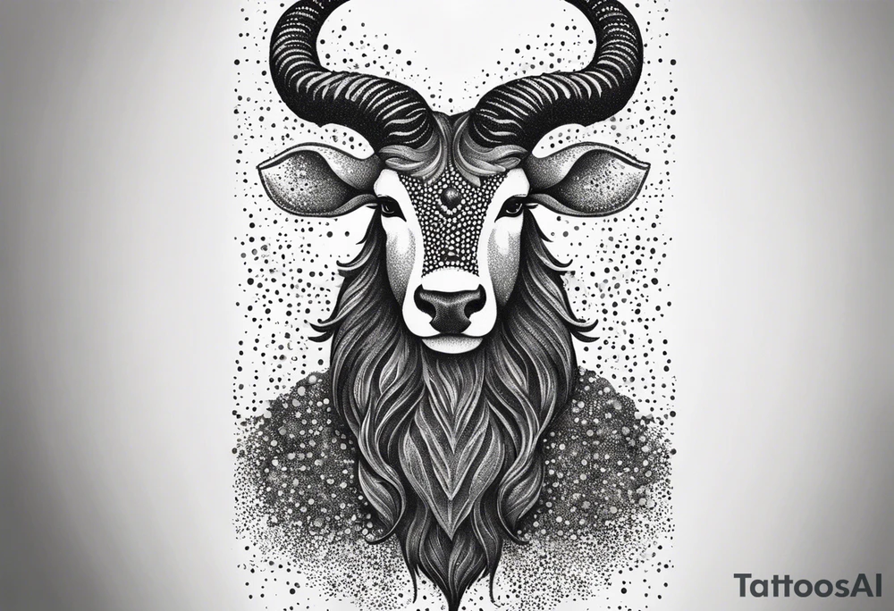 capricorn with beard tattoo idea