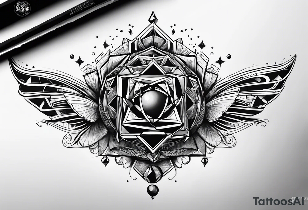 Tesseract tattoo idea