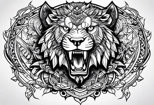 fight beasts tattoo idea