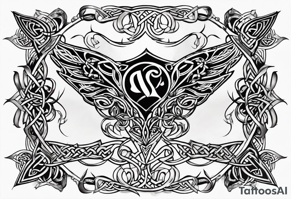 celtic sternum tattoo tattoo idea