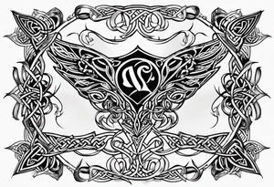 celtic sternum tattoo tattoo idea