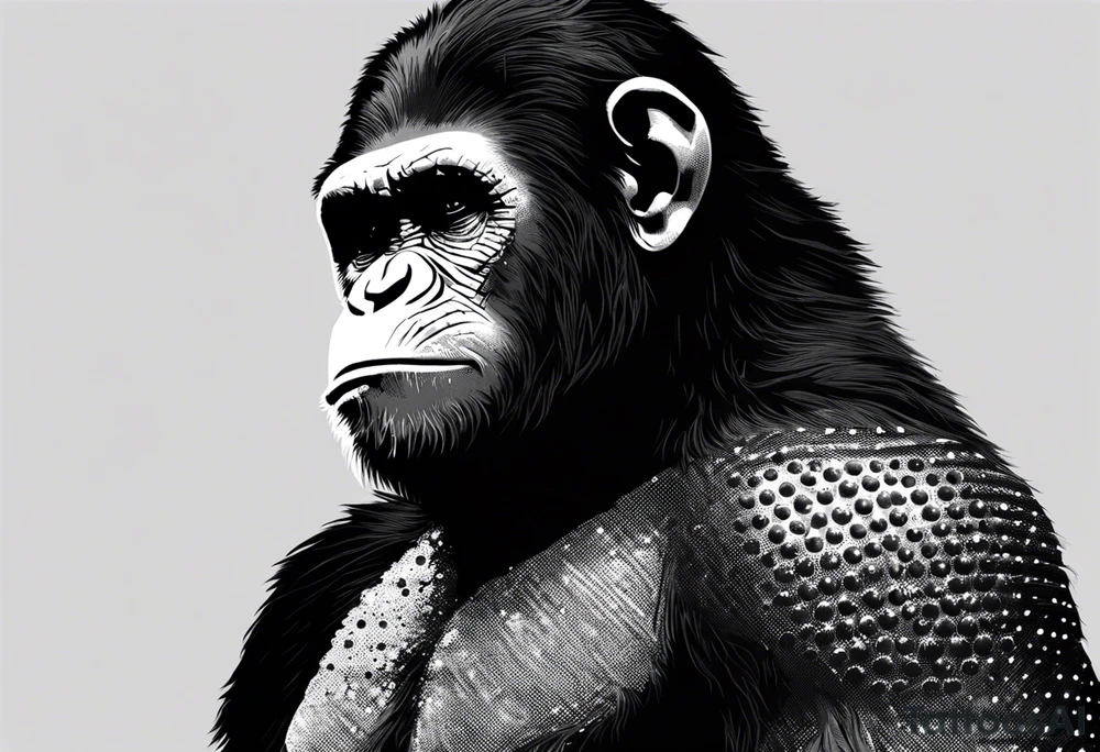 Caeser from the movie planet of the apes tattoo idea