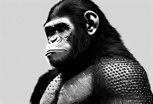 Caeser from the movie planet of the apes tattoo idea