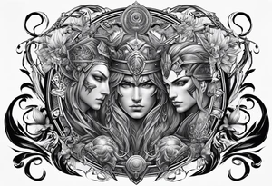 Chronos and Kairos warriors tattoo idea