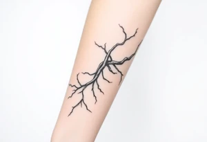 wide System of pipes that transitions and transforms at the end into thick, widespread 
veins of forearm tattoo idea